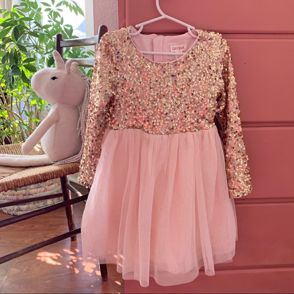 Cat & Jack Party, Sequins Dress (4/5)